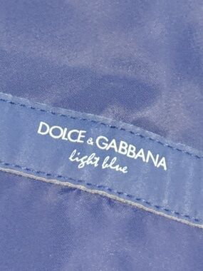 Dolce & Gabbana Navy Blue Nylon Duffle Bag